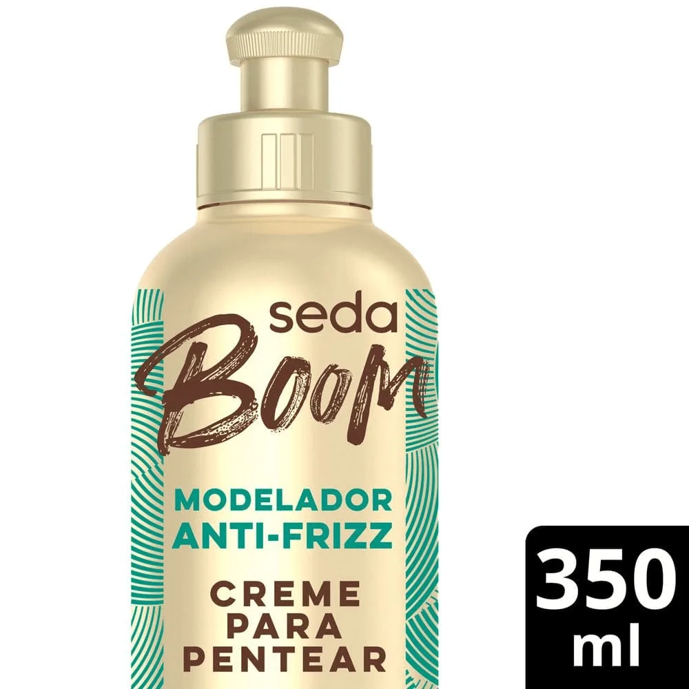 Creme de Pentear Seda Boom Solte Seu Crespo Modelador Anti Frizz 350ml