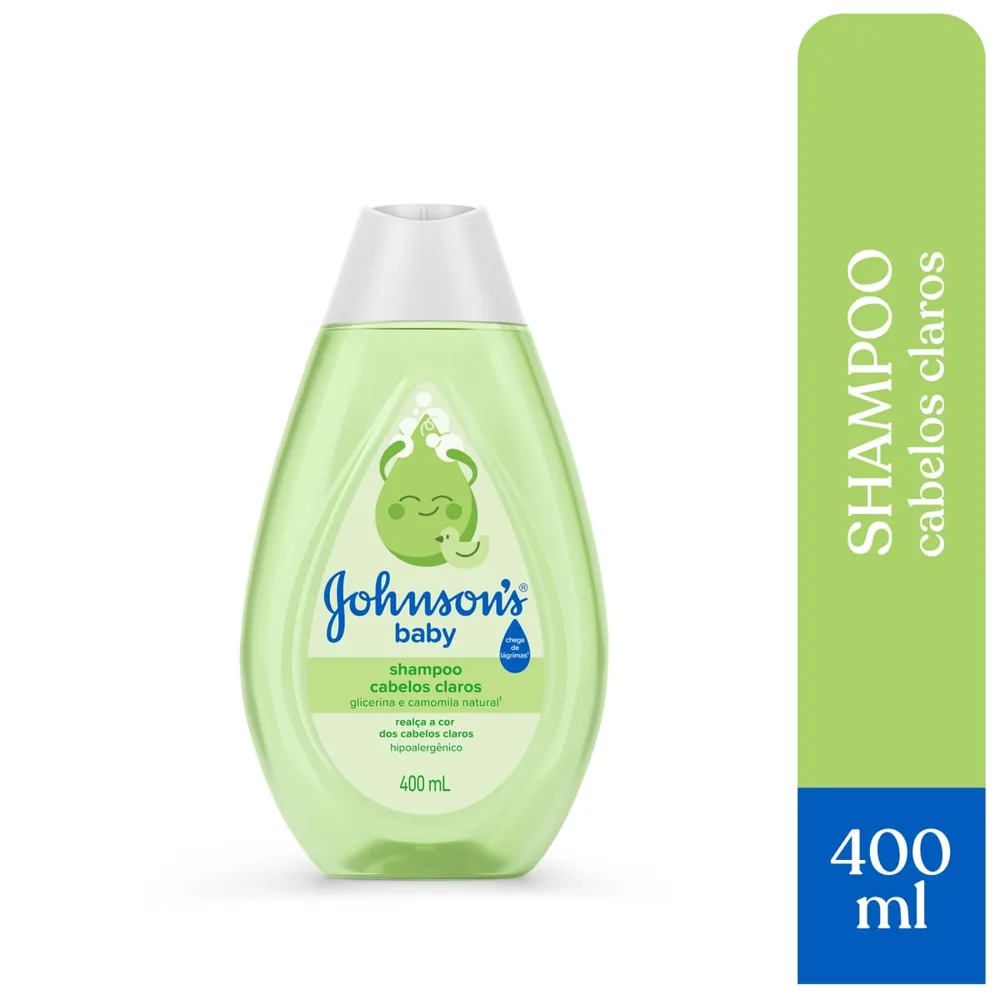 Shampoo Infantil Johnson's Baby Cabelos Claros Camomila 400ml