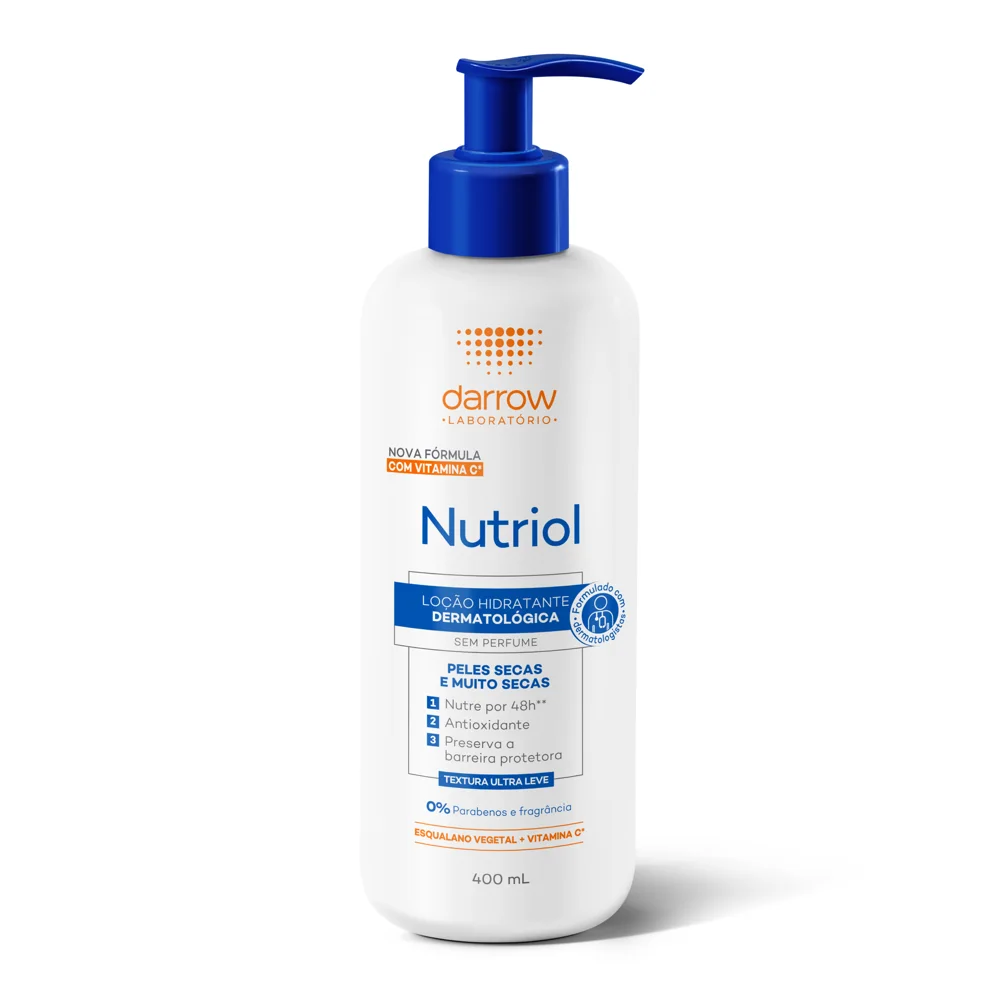 Loção Corporal Darrow Nutriol Hidratante Sem Perfume 400ml
