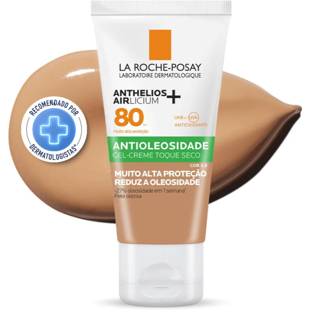Protetor Solar Facial La Roche-Posay Anthelios Airlicium+ FPS80 Cor 3.0 40g