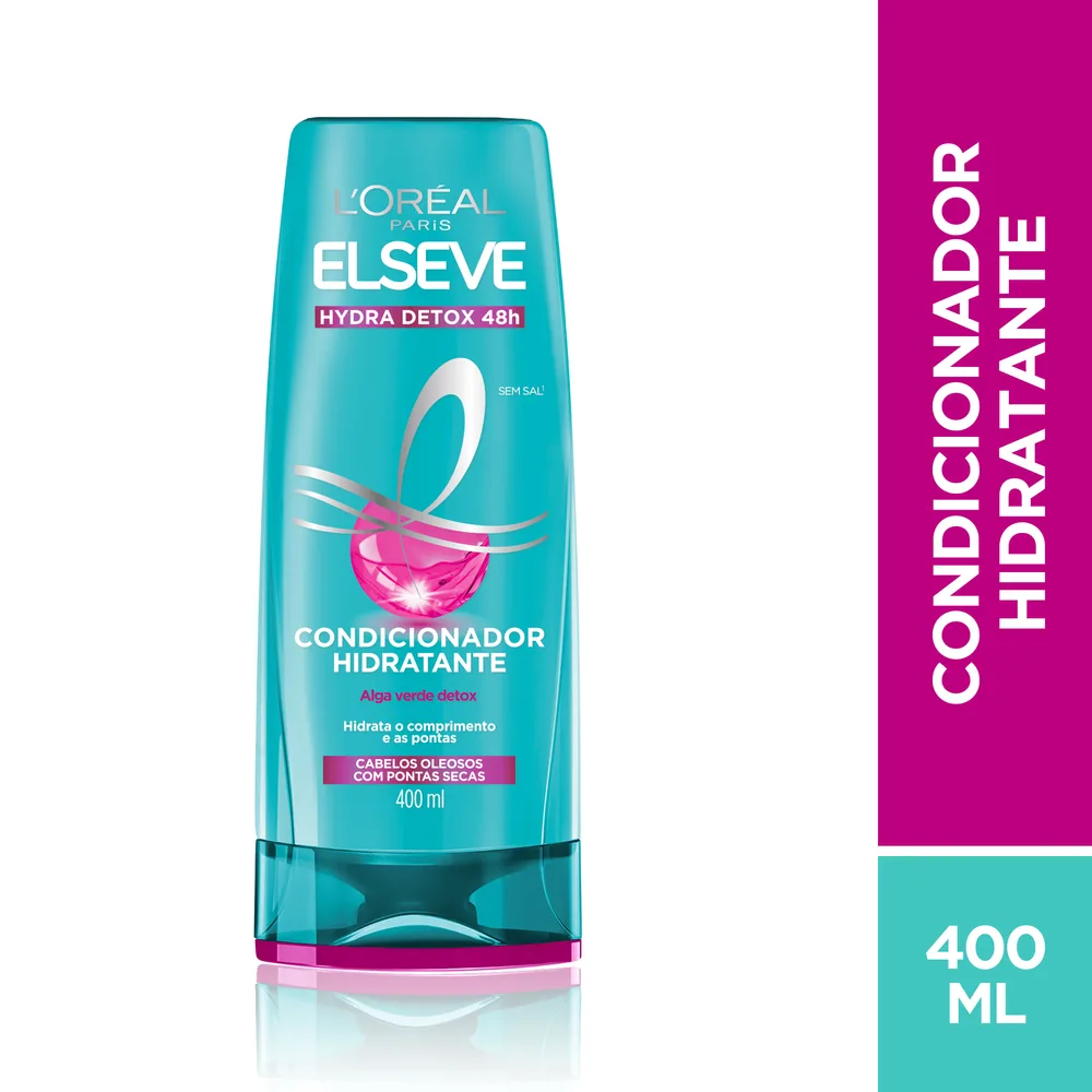 Condicionador Elseve Hydra Detox 48h Hidratante 400ml