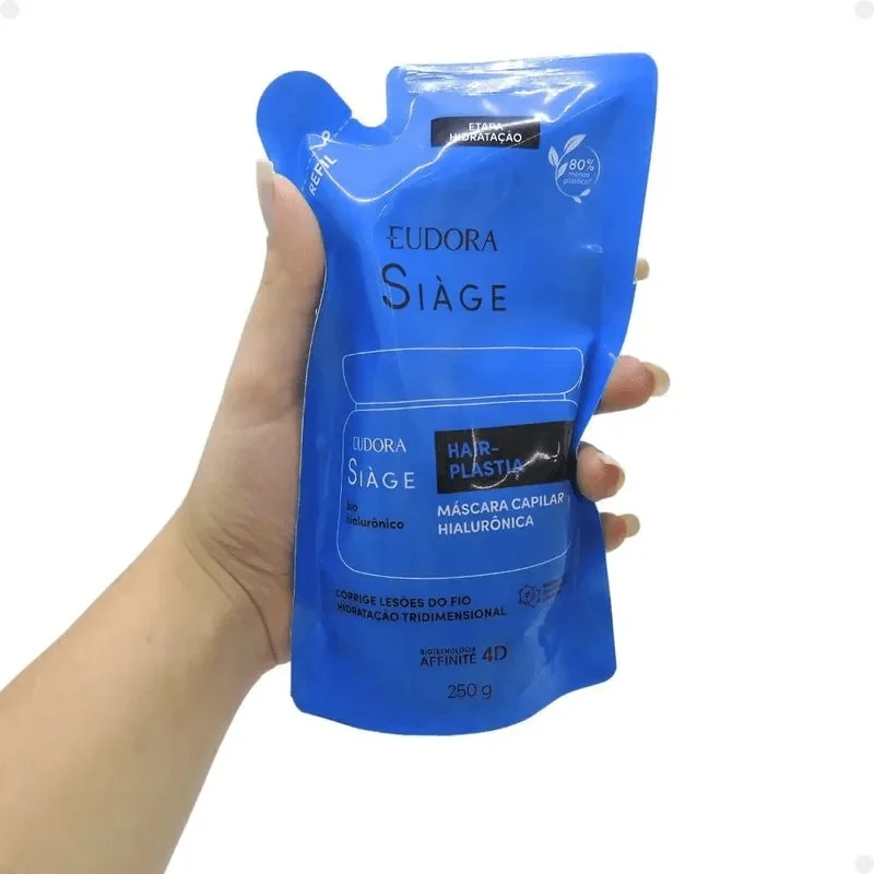 Máscara Capilar Eudora Siàge Hair-Plastia Hialurônico Refil 250g