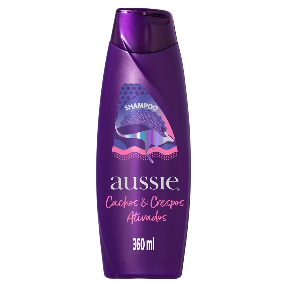 Shampoo Aussie Cachos e Crespos Ativados 360ml