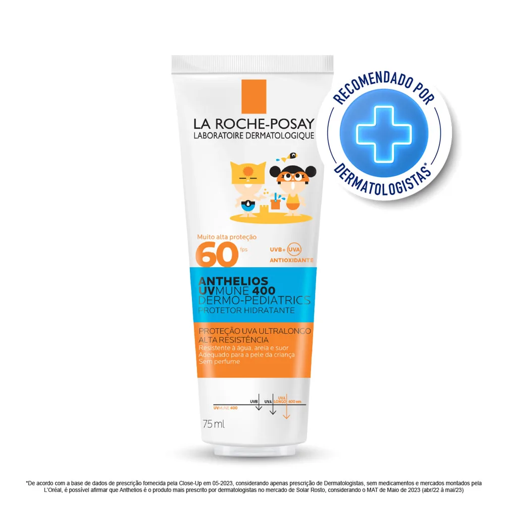 Protetor Solar La Roche-Posay Anthelios UVmune 400 FPS60 Dermo-Pediatrics 75ml