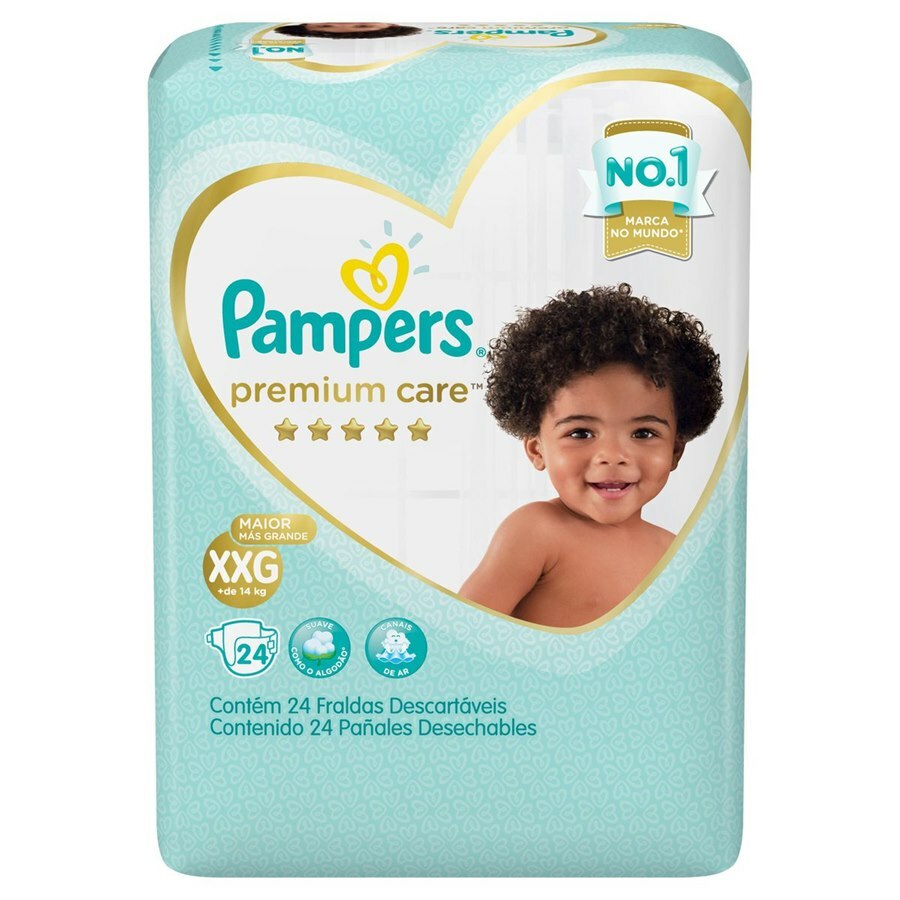 Fralda Pampers Premium Care Xxg - 24 Unidades