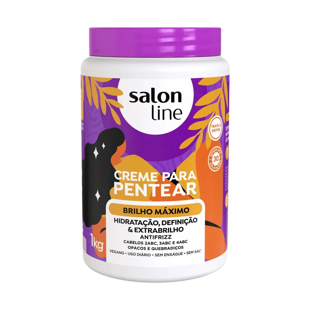 Creme de Pentear Salon Line Brilho Máximo 1Kg