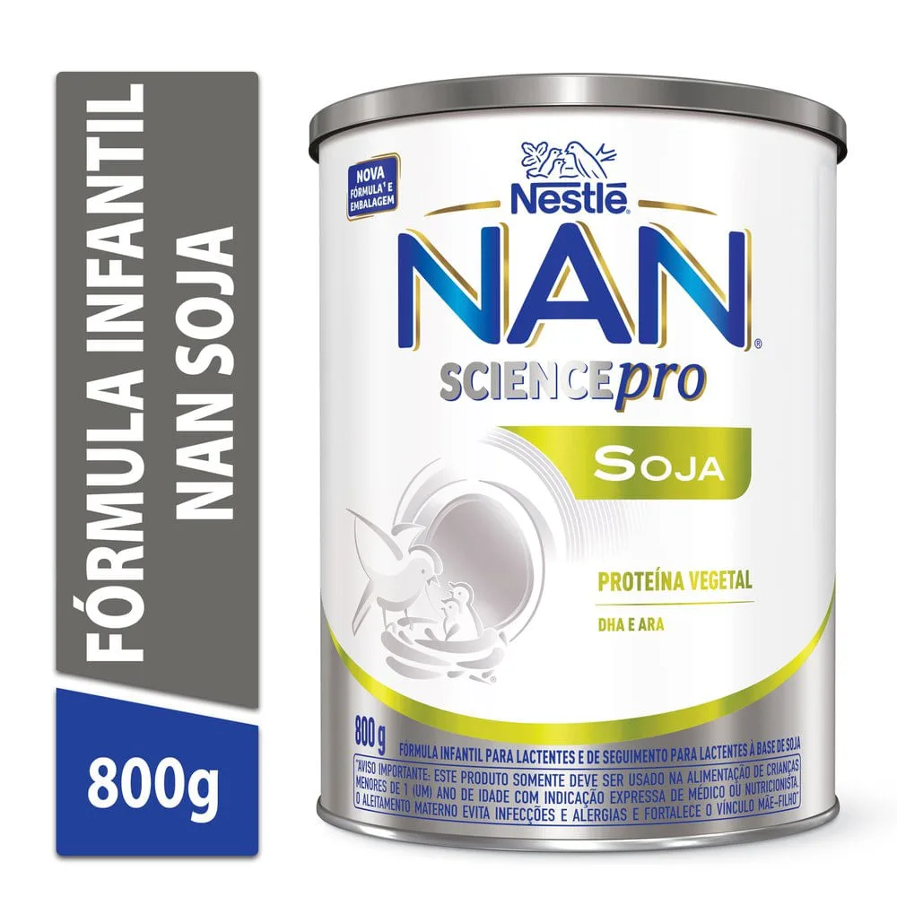 Fórmula Infantil NAN SciencePro Soja Sem Lactose 800g