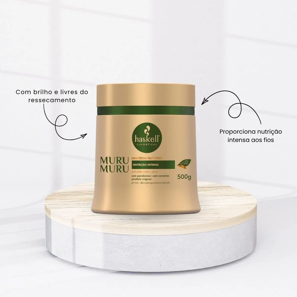 Haskell - Muru Muru Manteiga Nutritiva - Máscara Capilar - 500g