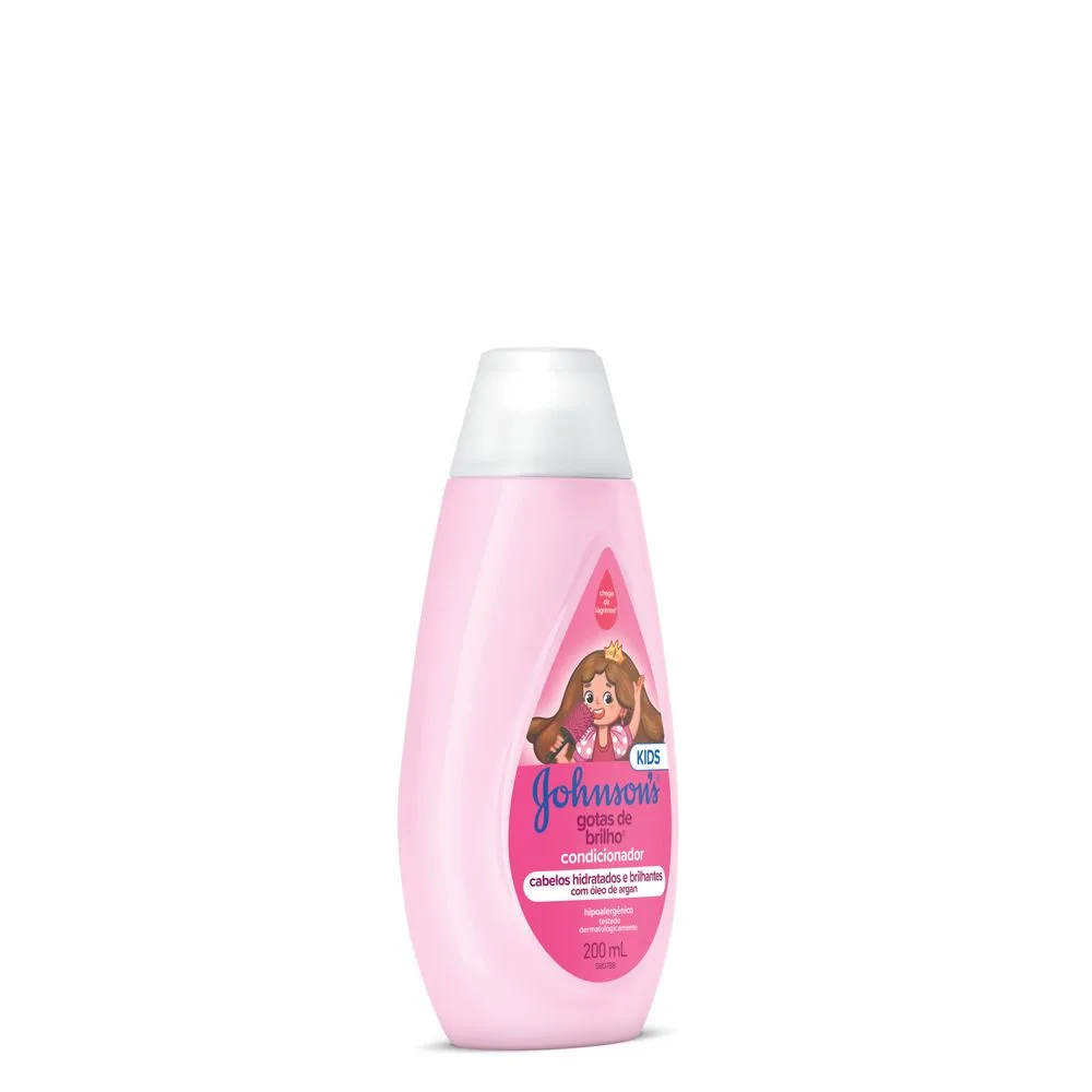 Condicionador Infantil Johnson's Baby Gotas de Brilho 200ml