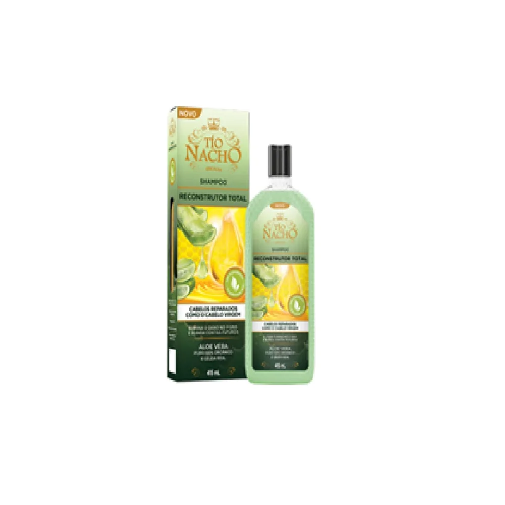 Shampoo Tío Nacho Reconstrutor Total Hidratação 100% Orgânico 415ml