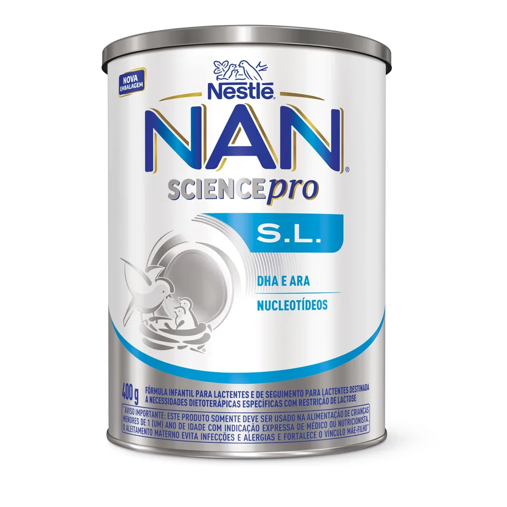 Nan Science Pro S.L. Fórmula Infantil Sem Lactose 0 a 36 meses 400g