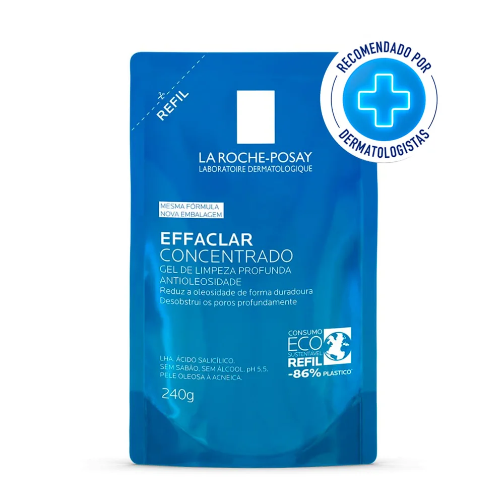 Gel de Limpeza Facial La Roche-Posay Effaclar Concentrado 240g