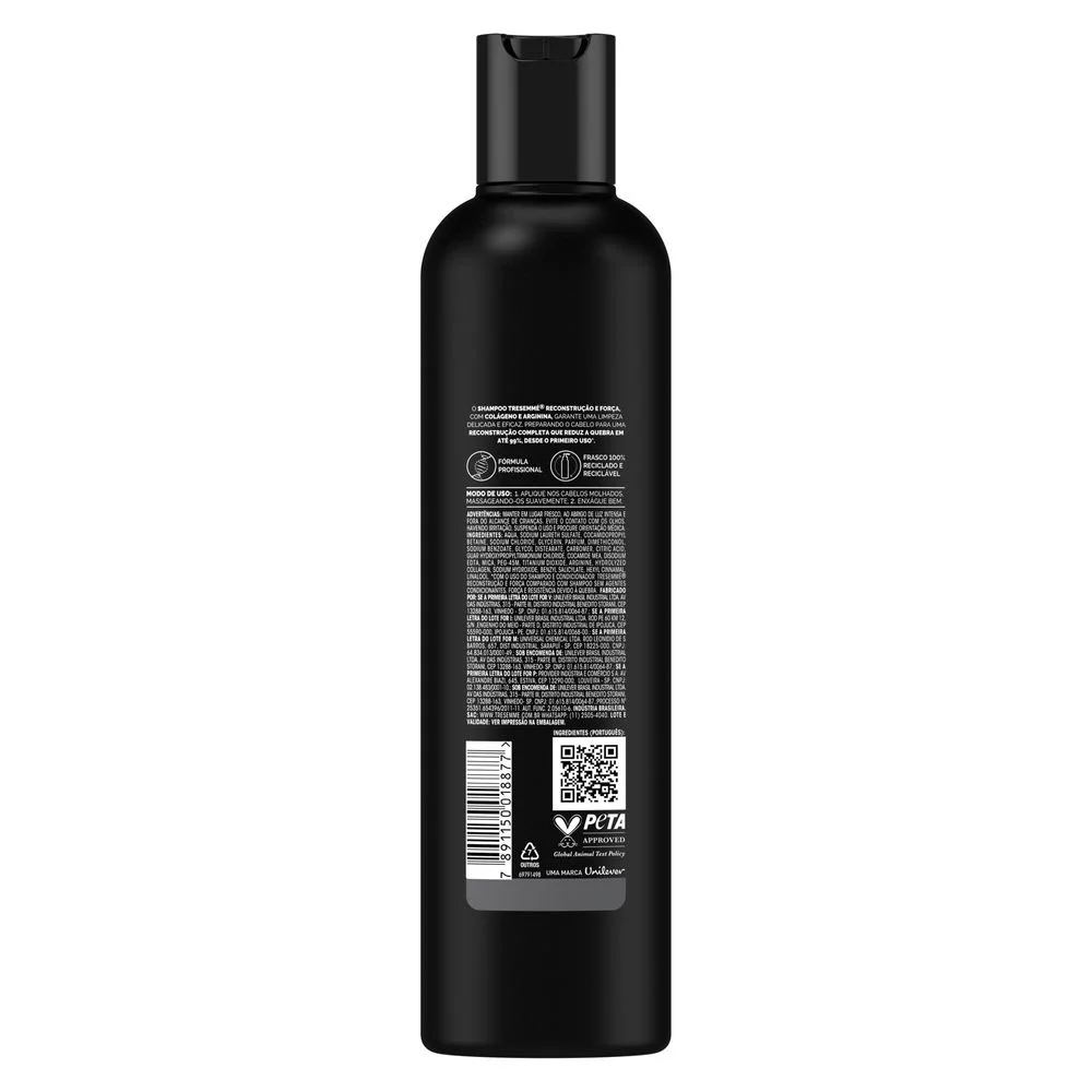 Shampoo TRESemmé Reconstrução e Força Colágeno e Arginina 400ml