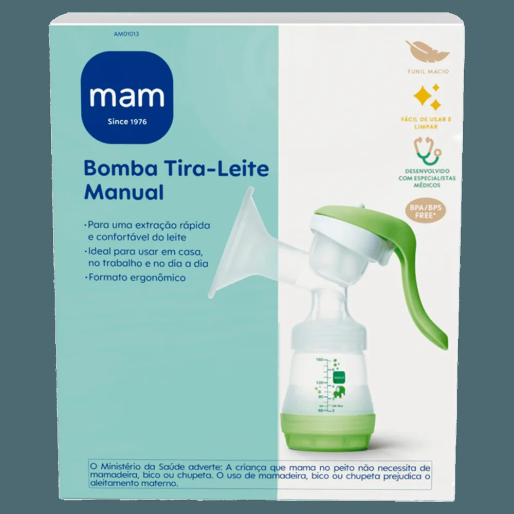 Bomba de Tirar Leite MAM Manual Verde 160ml 1 Unidade