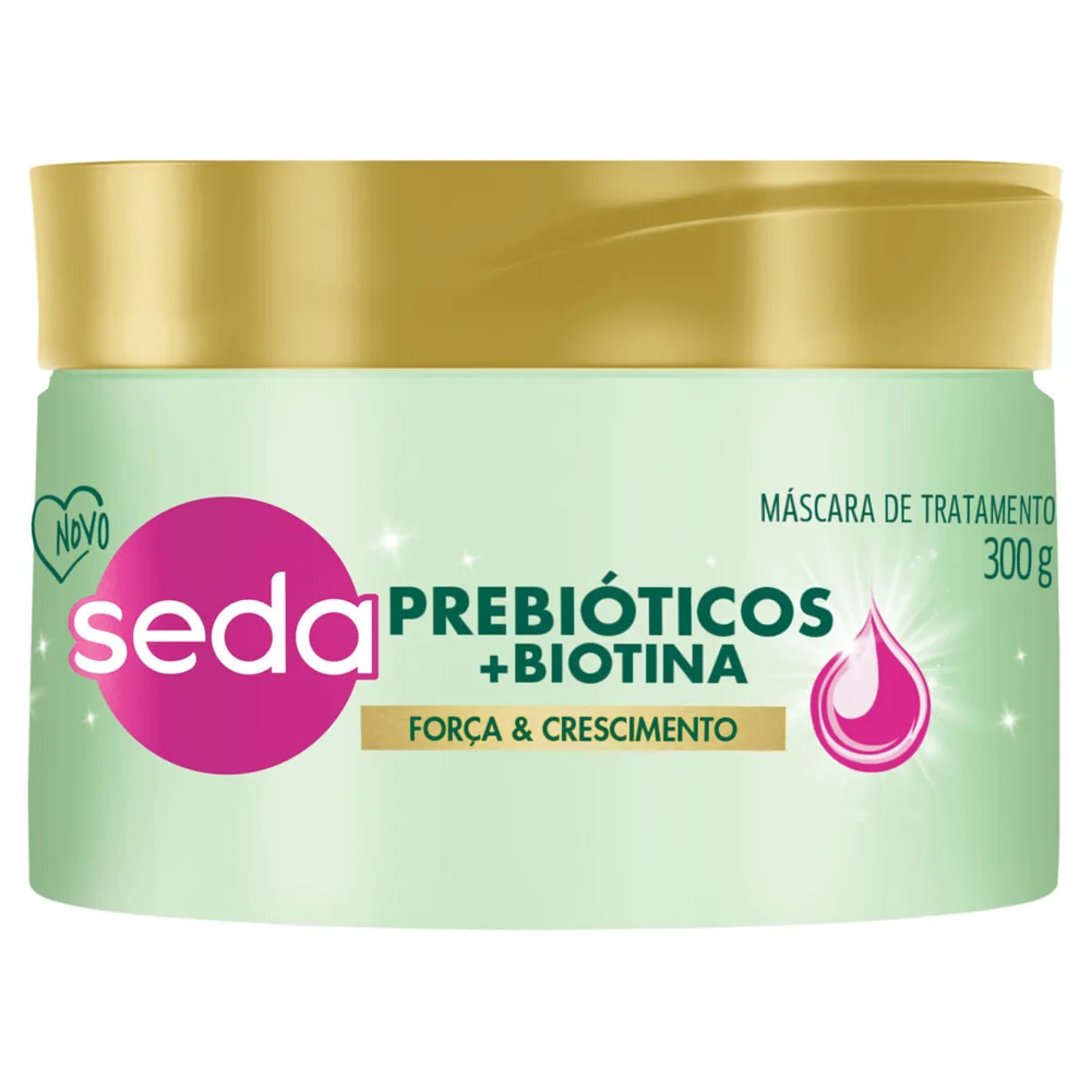 Máscara Capilar Seda Força & Crescimento Prebióticos e Biotina 300g