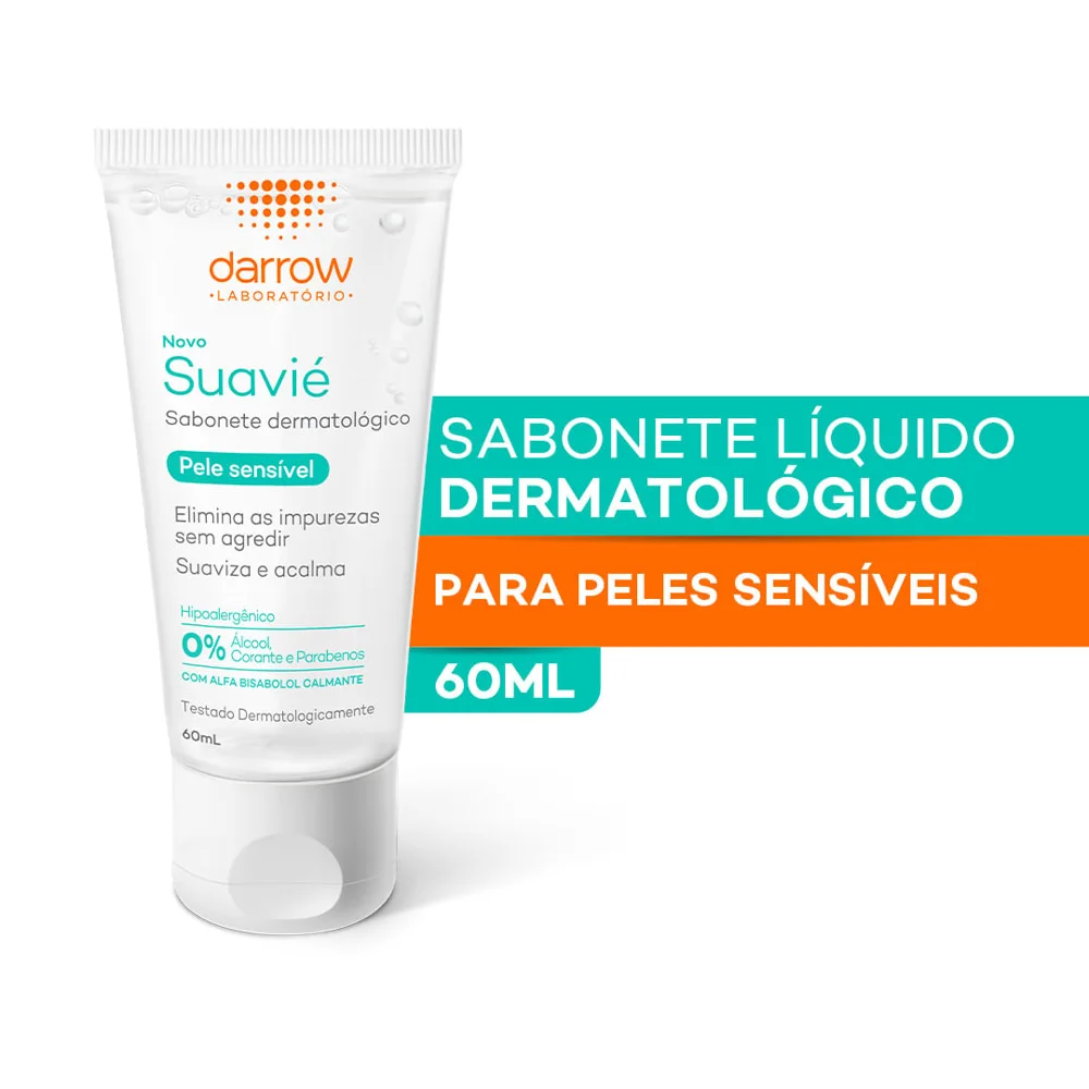Sabonete Líquido Facial Darrow Suavié Pele Sensível 60ml