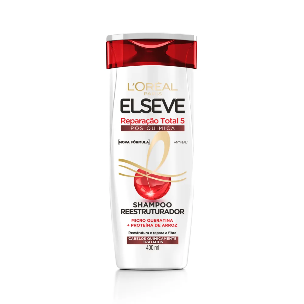 Shampoo Elseve Reparação Total 5 Especial Química Reconstrutor 400ml