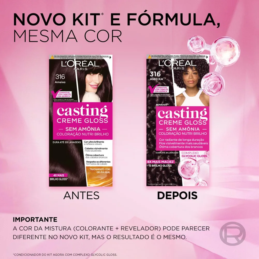 Tinta De Cabelo Casting Creme Gloss De L’oréal Paris 316 Ameixa 246g