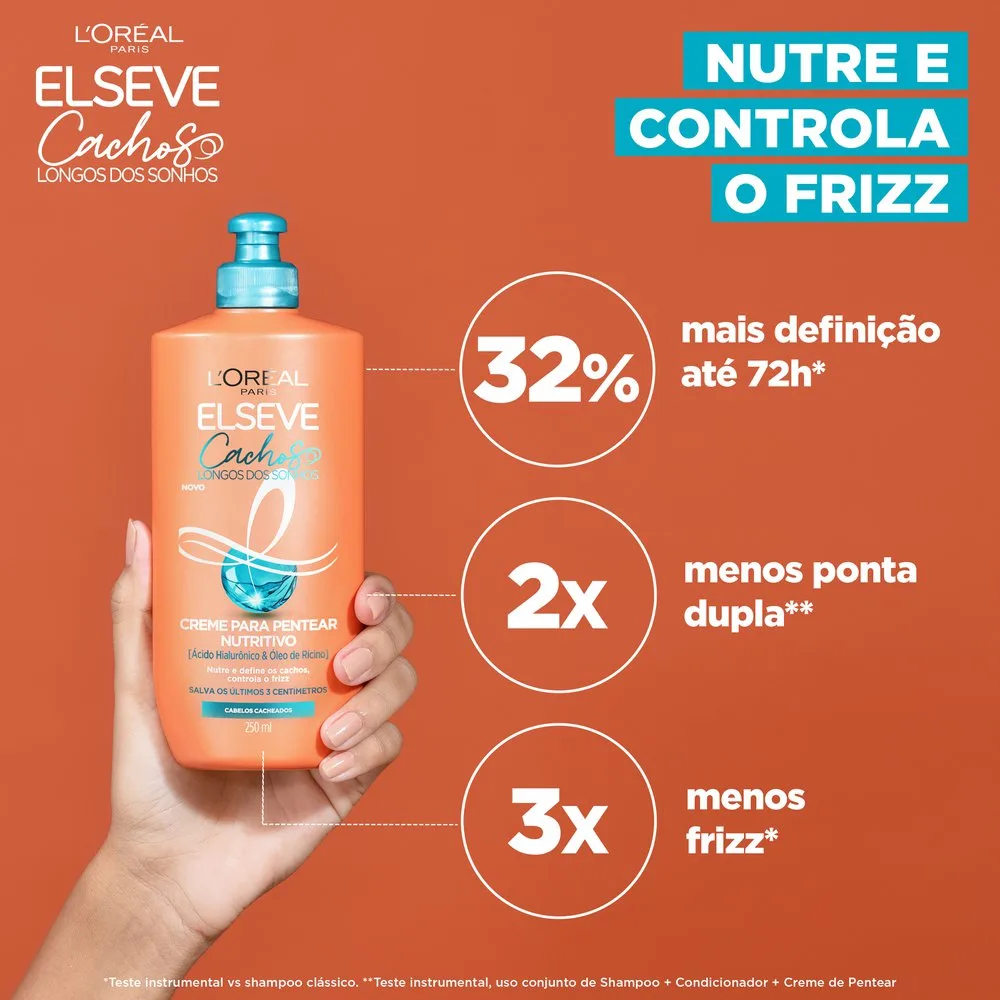 Creme de Pentear Elseve Cachos Longos dos Sonhos Nutritivo 250ml