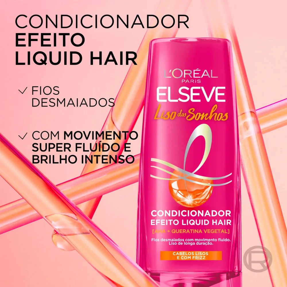 Condicionador Elseve Liso dos Sonhos Liquid Hair 400ml
