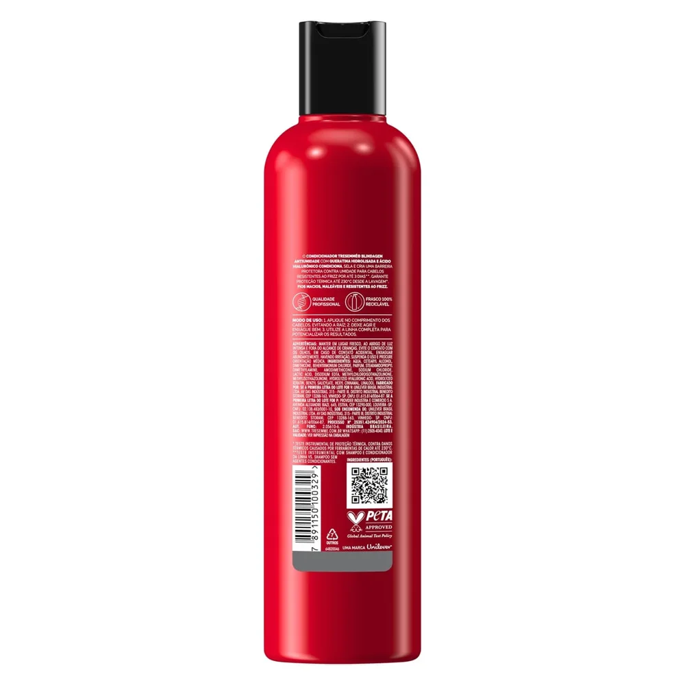 Condicionador Tresemmé Queratina Hidrolisada E Ácido Hialurônico Blindagem Antiumidade 400ml