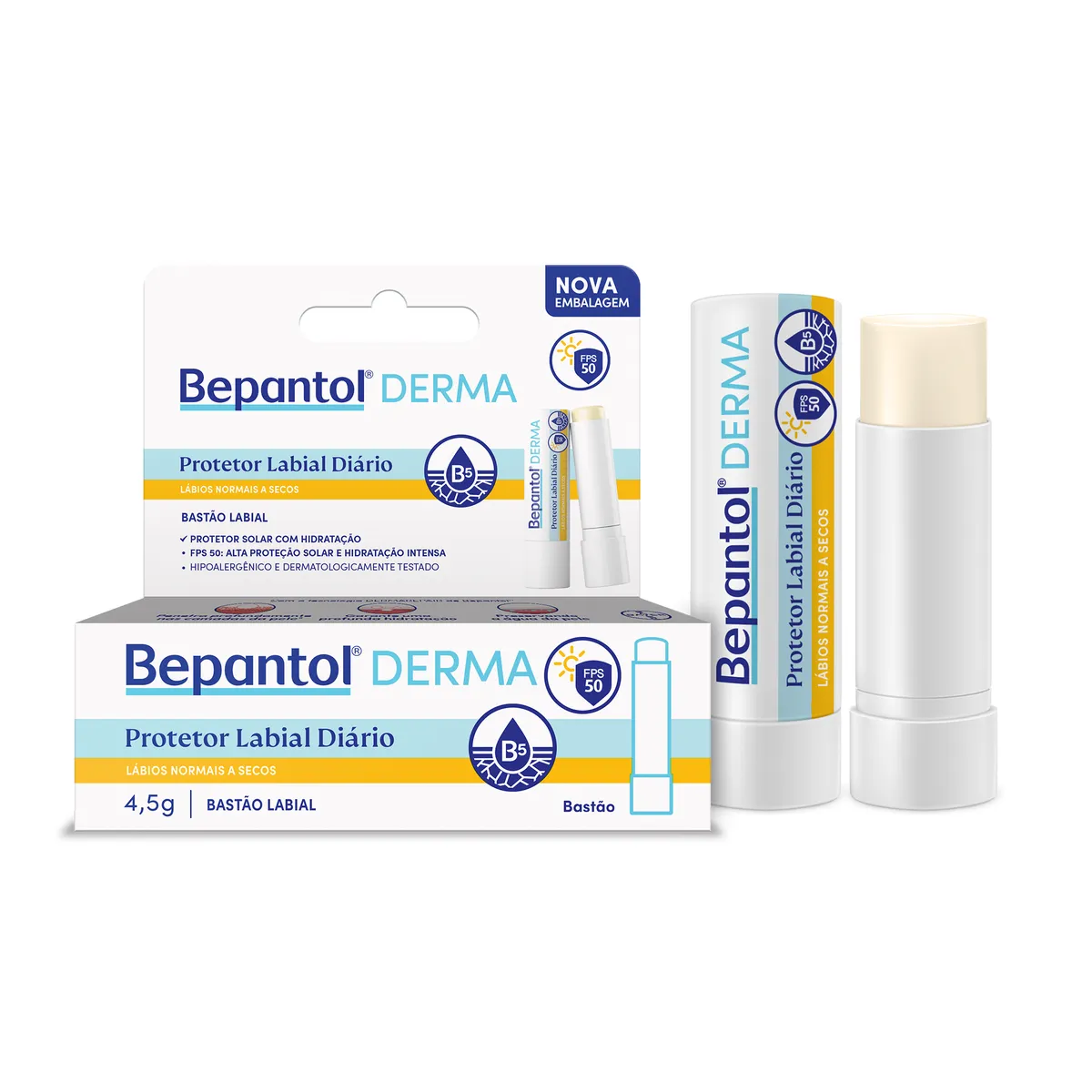 Protetor Labial Bepantol Derma FPS 50 4,5g