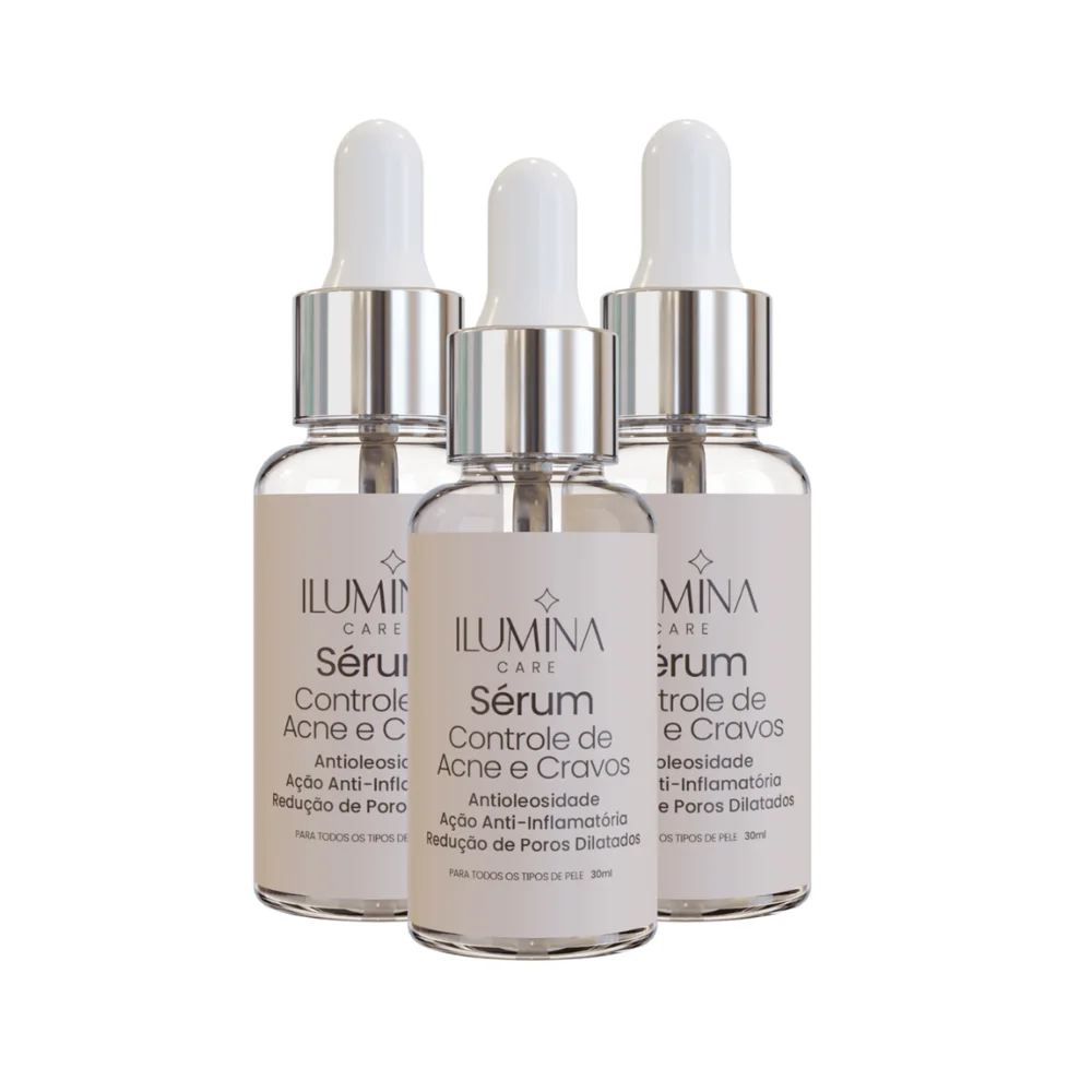 Kit 3  Sérum Antiacne Pele Oleosa