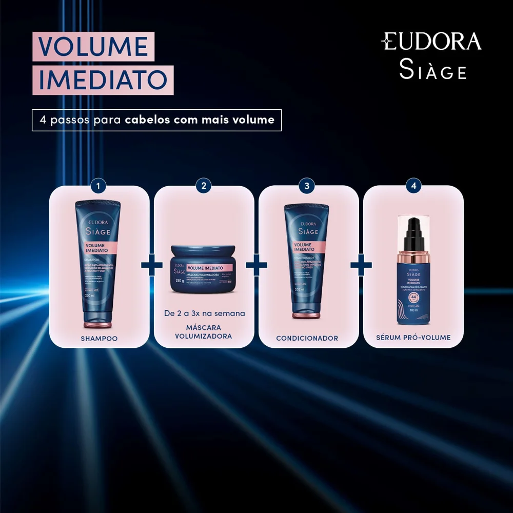 Condicionador Eudora Siàge Volume Imediato 200ml