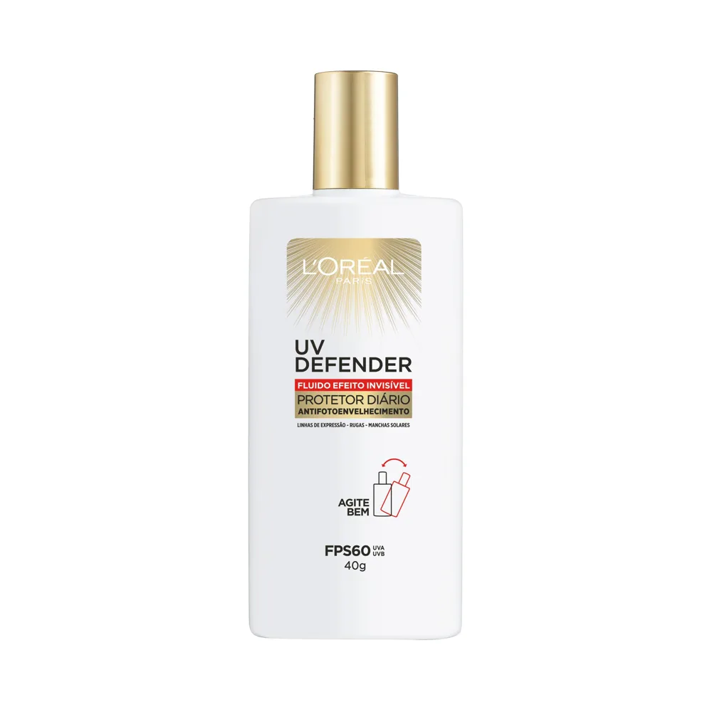 Protetor Solar Facial Solar Expertise UV Defender Fluído Efeito Invisível FPS60 40g