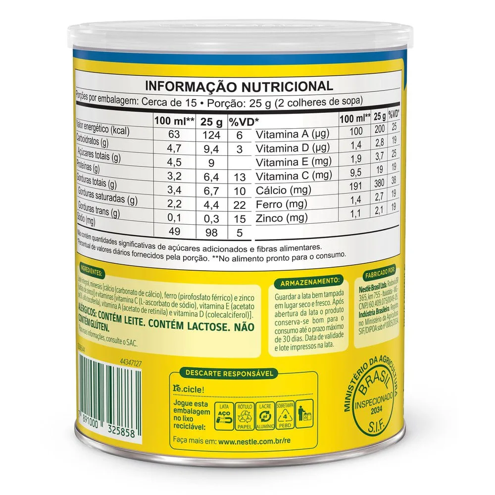 Leite Em Pó Ninho Integral 380g