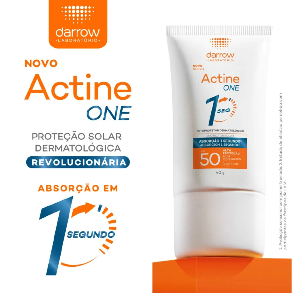 Kit Actine Gel De Limpeza 400g + Protetor Solar Facial Fps50 40g