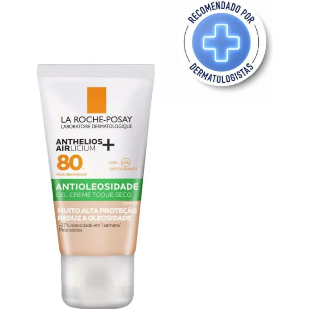 Protetor Solar Facial La Roche-Posay Anthelios Airlicium+ FPS80 Cor 1.0 40g