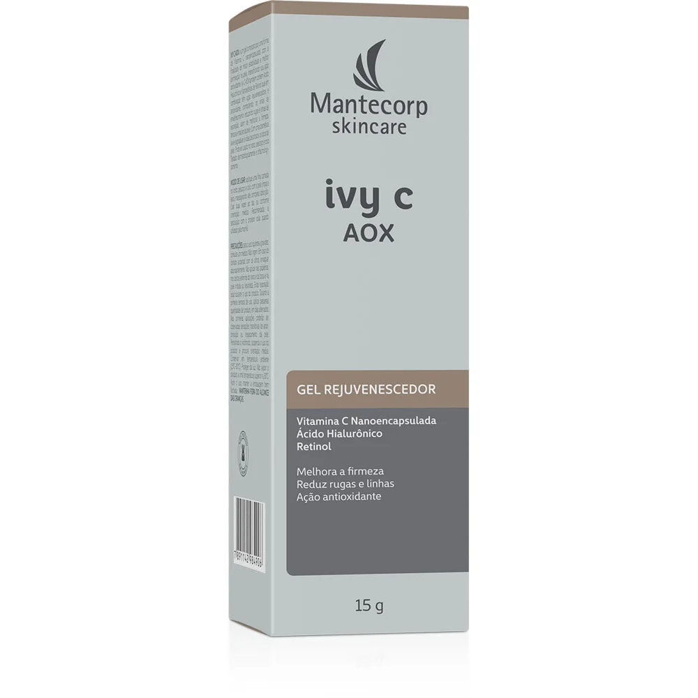 Rejuvenescedor Facial Gel Mantecorp Skincare Ivy C Aox 15g