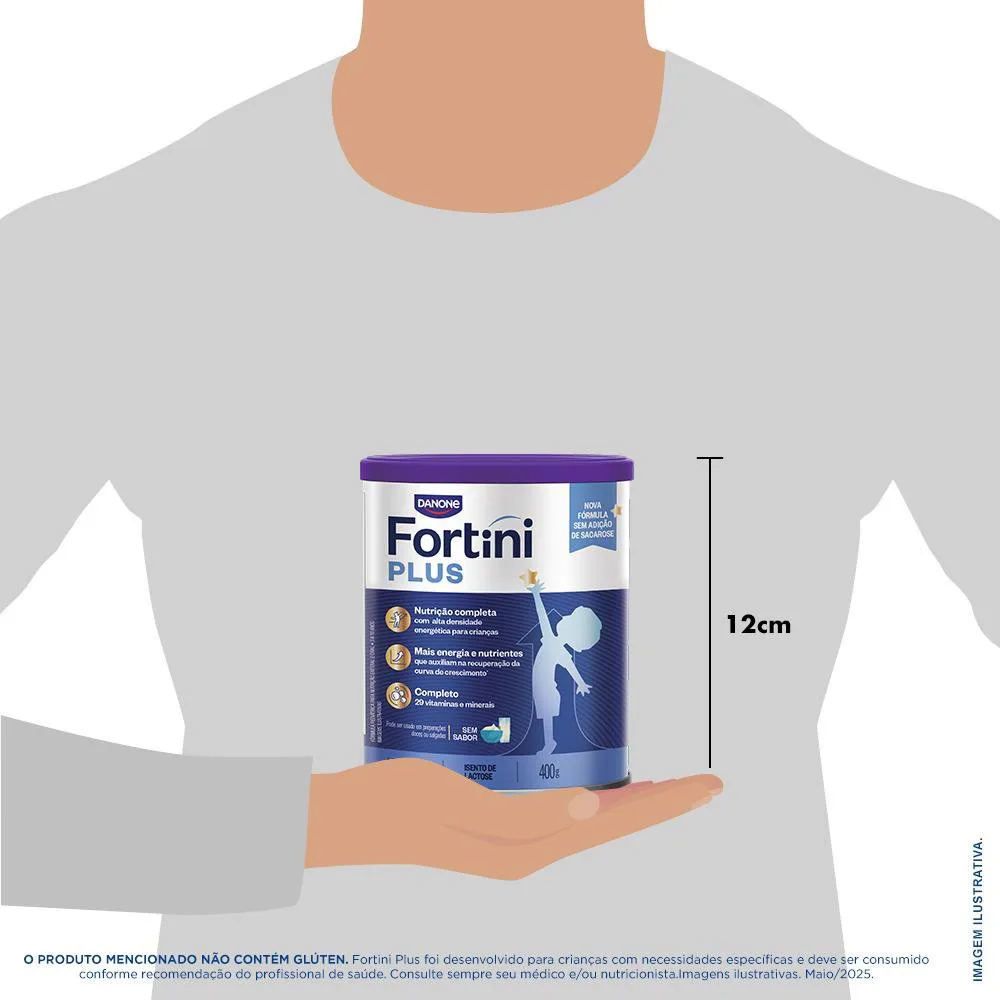 Suplemento Alimentar Infantil Fortini Plus Sabor Sem Sabor 400g