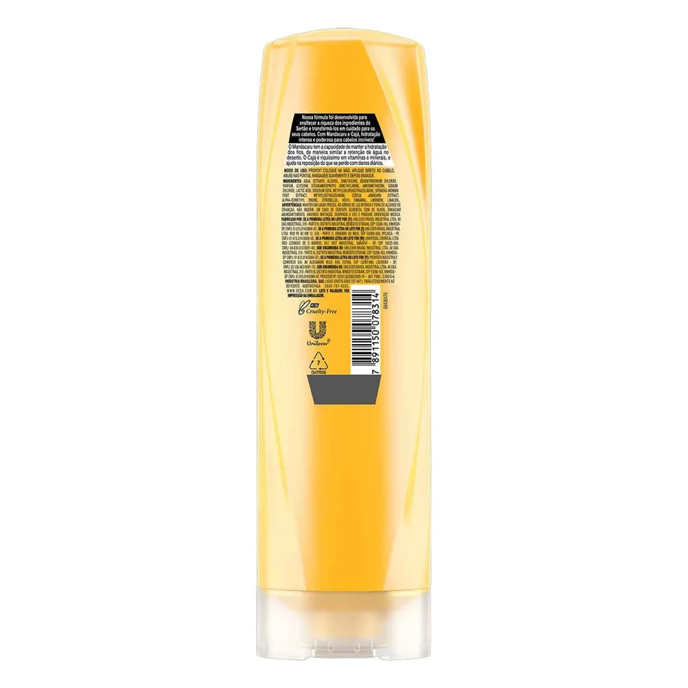 Condicionador Seda Joias do Sertão Hidrata Muito! Mandacaru e Cajá 325ml