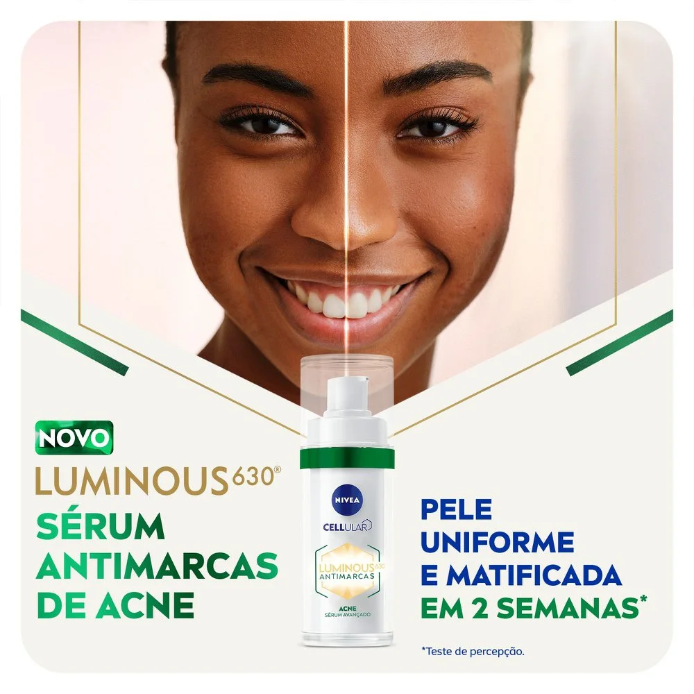 Sérum Facial Nivea Cellular Luminous 630 Antimarcas Acne FPS 60 30ml