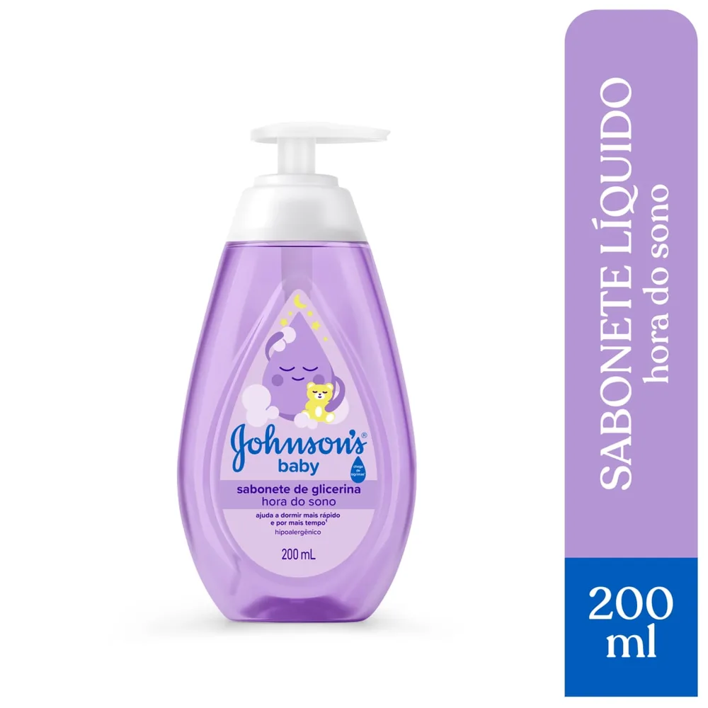 Sabonete Líquido Infantil Johnson's Baby Hora do Sono 200ml