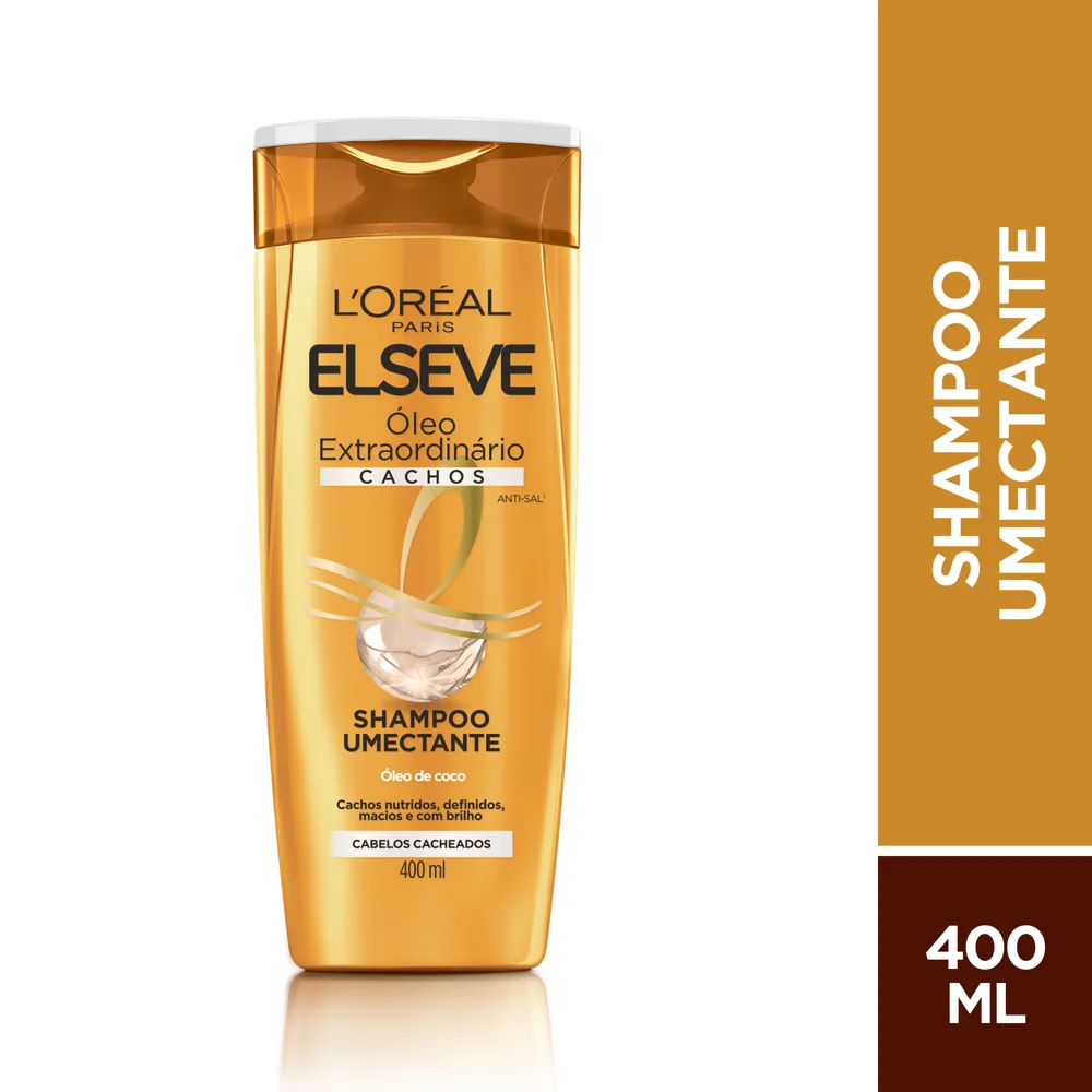 Shampoo Elseve Óleo Extraordinário Cachos Umectante 400ml