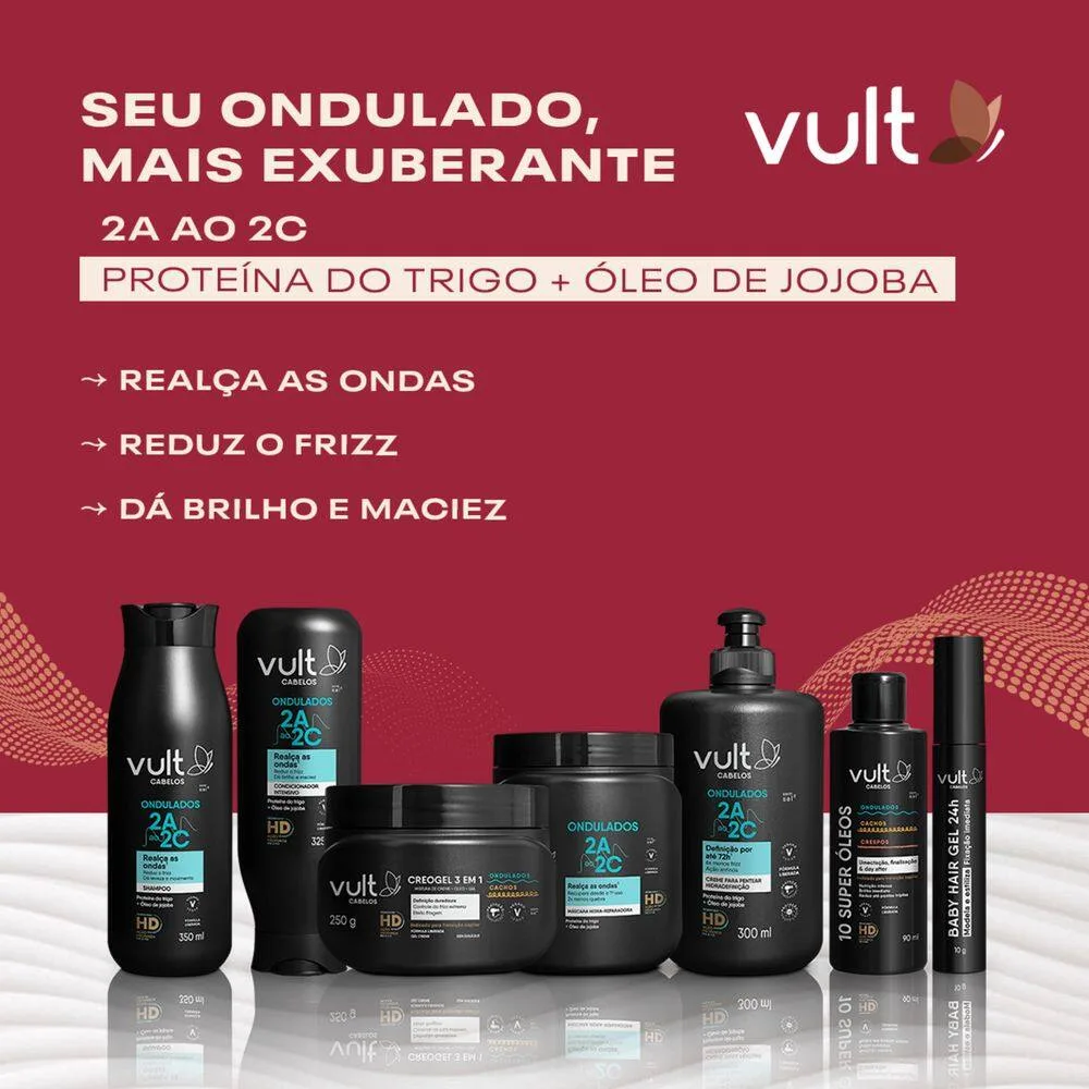 Condicionador Vult Ondulados 2A a 2C 325ml