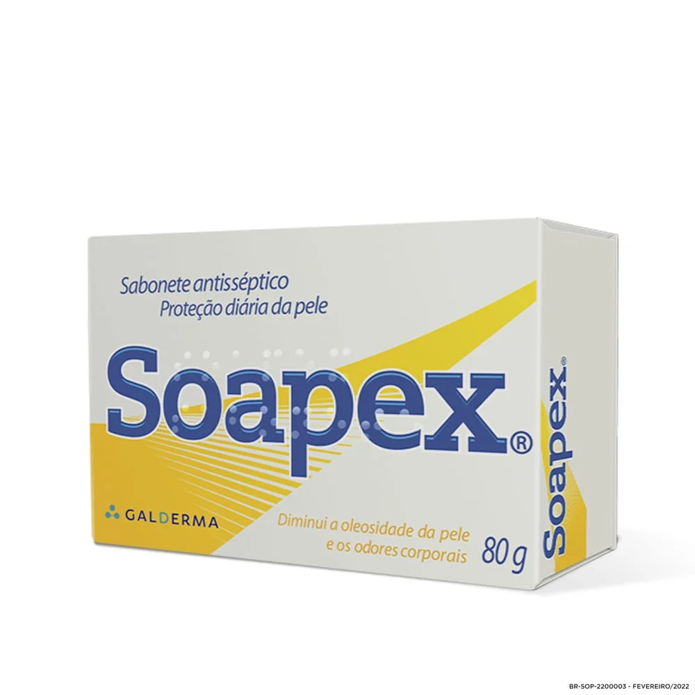 Sabonete em Barra Facial Soapex Antisséptico 80g