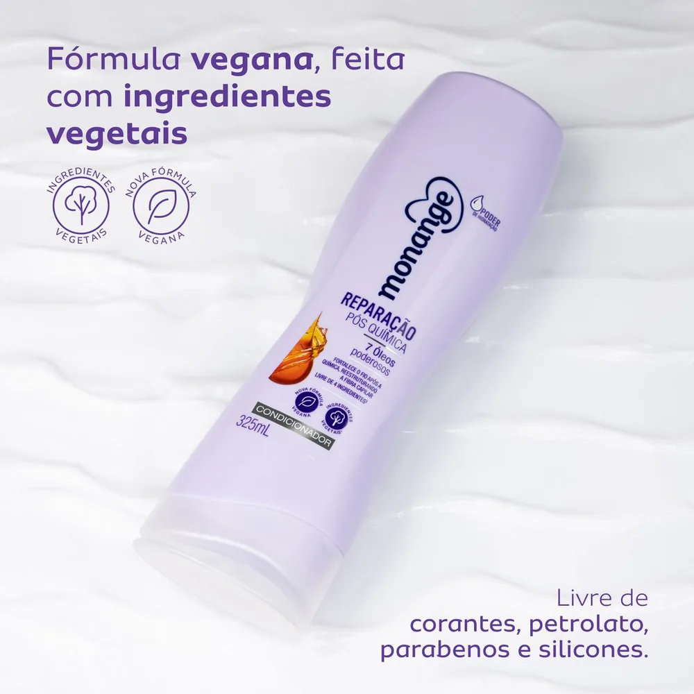 Condicionador Monange Reparação Pós Química 325ml