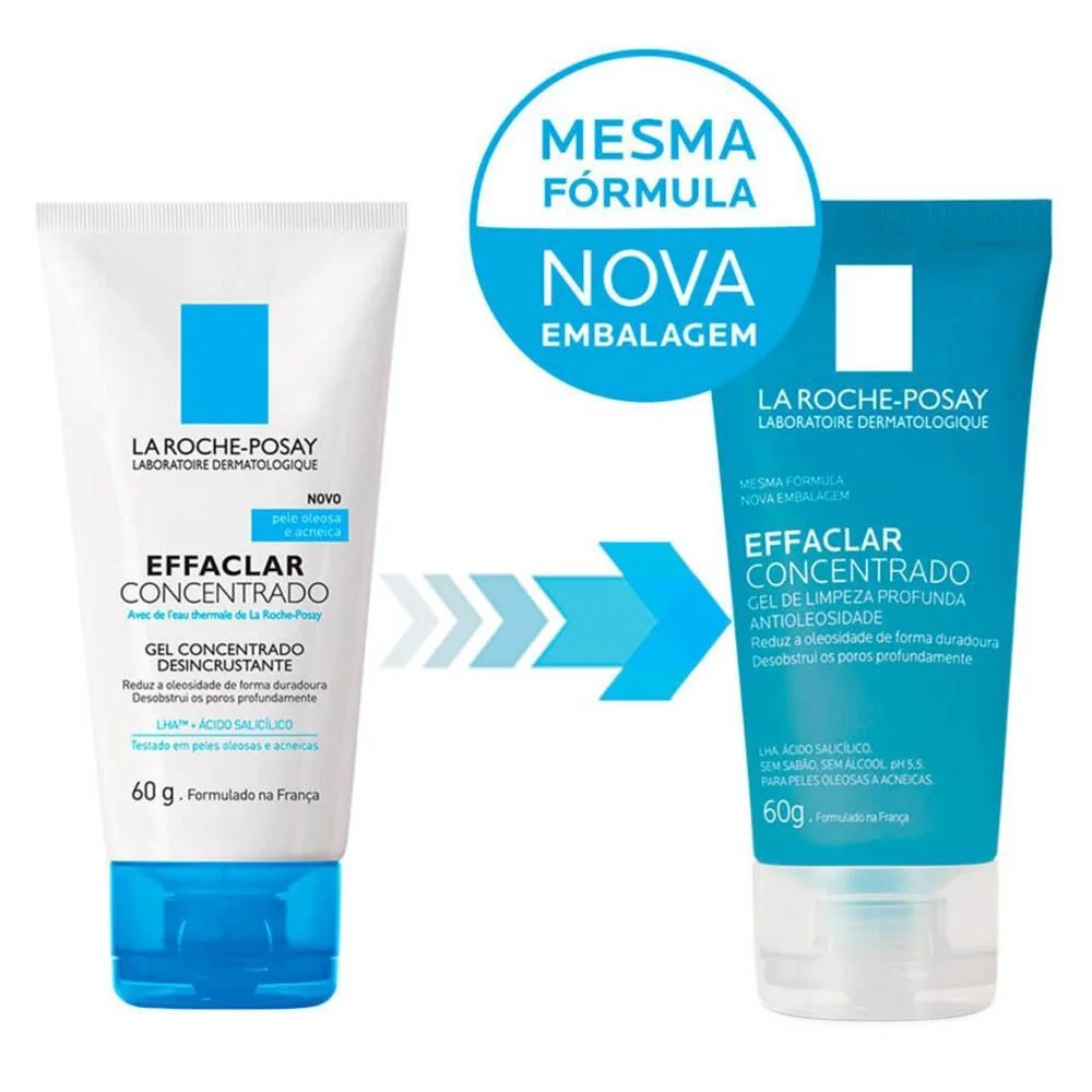 Gel de Limpeza Facial La Roche-Posay Effaclar Concentrado 60g