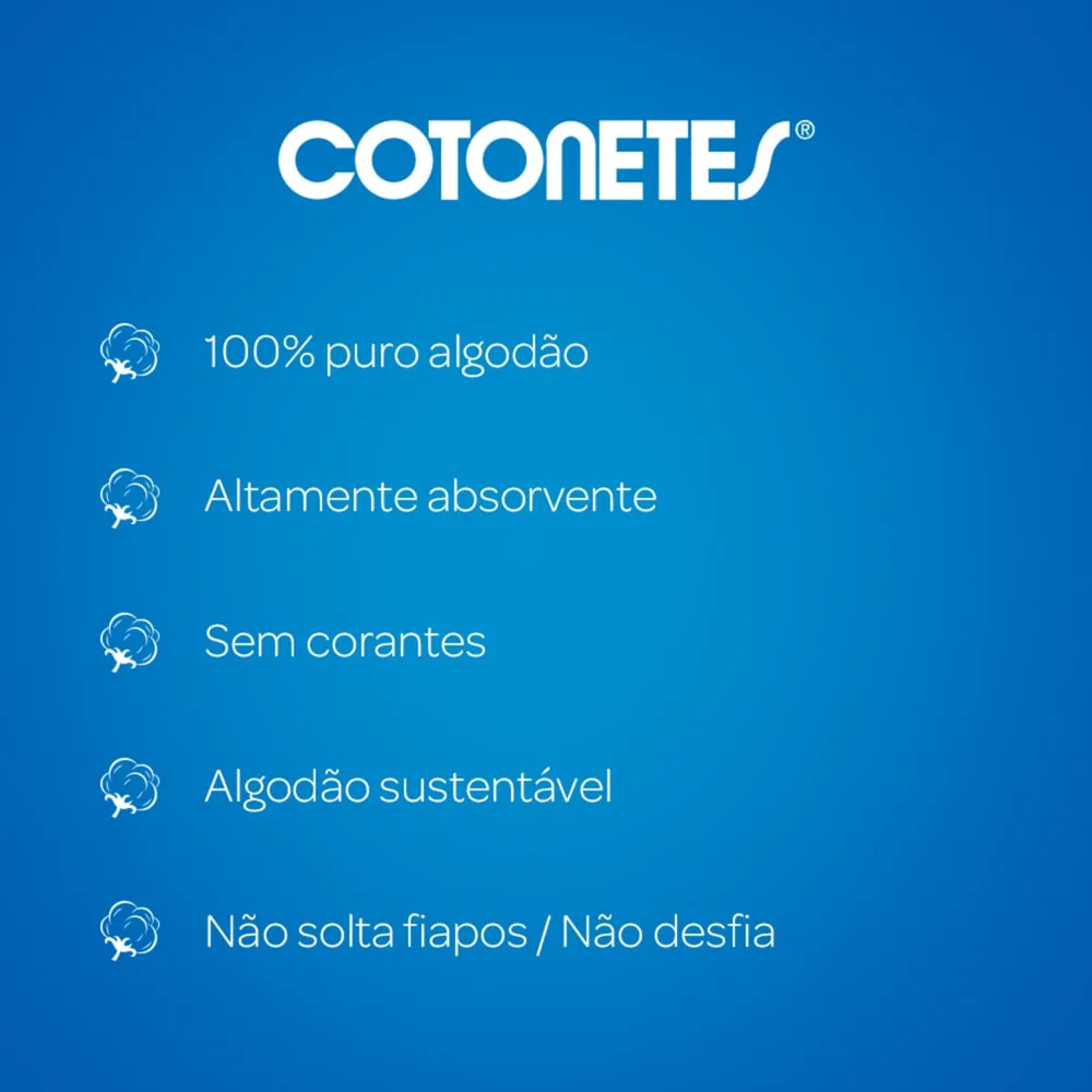 Hastes Flexíveis Cotonetes Johnson & Johnson 300 Unidades