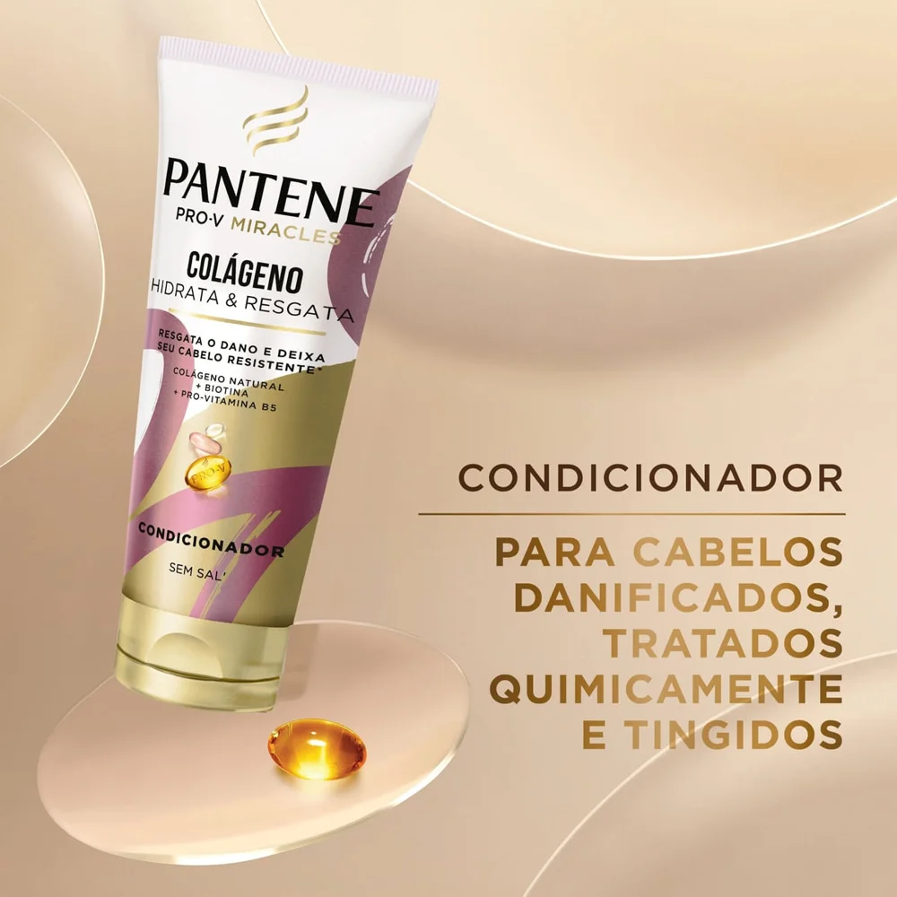 Condicionador Pantene Pro-V Miracles Colágeno Hidrata & Resgata 250ml