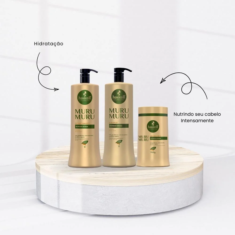 Kit Haskell Muru Muru Duo e Máscara 900ml