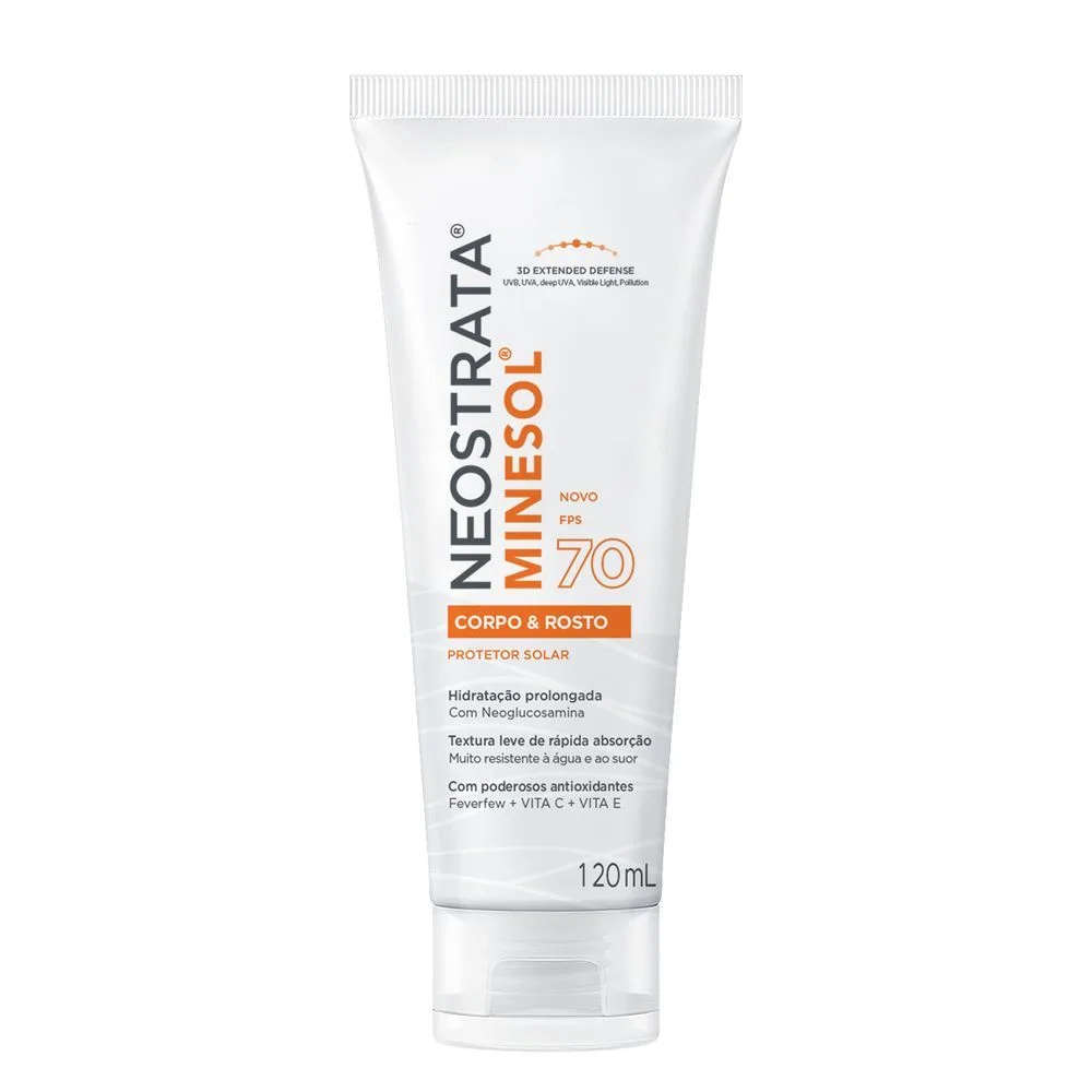Protetor Solar Neostrata Minesol Rosto e Corpo FPS70 120ml