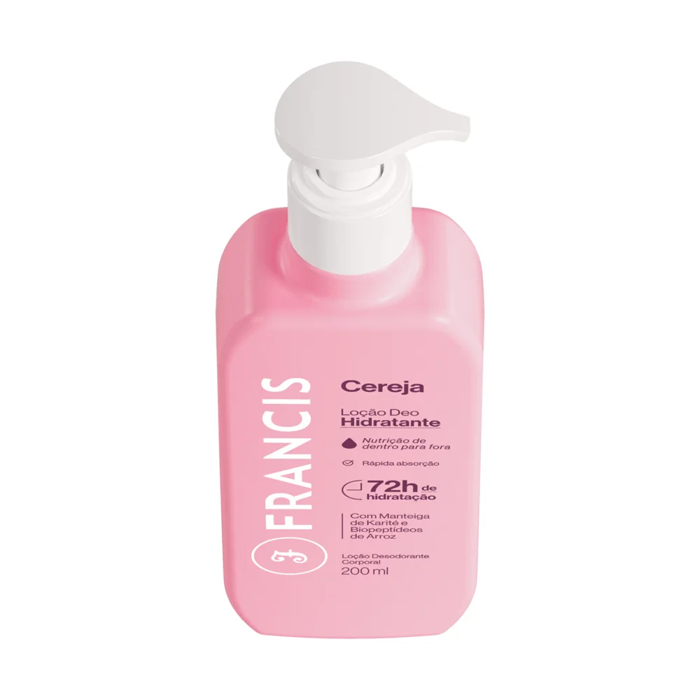 Loção Corporal Francis Cereja Deo-Hidratante 200ml