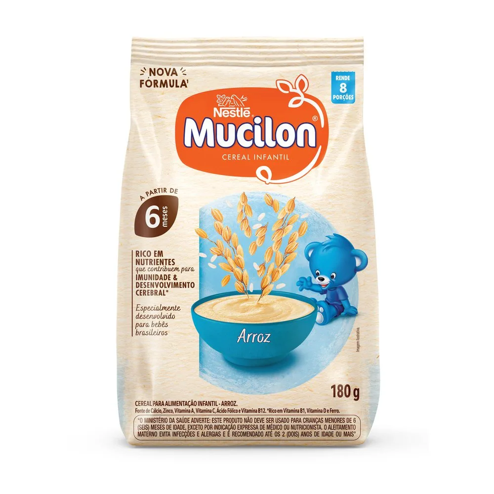 Cereal Infantil Mucilon Arroz +6 meses 180g