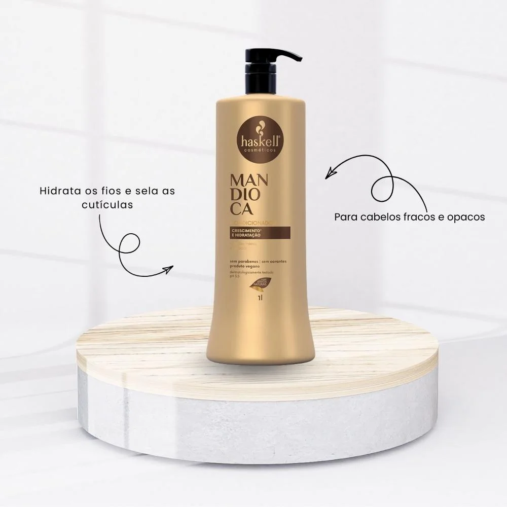 Haskell - Condicionador Mandioca Força e Crescimento 1000ml