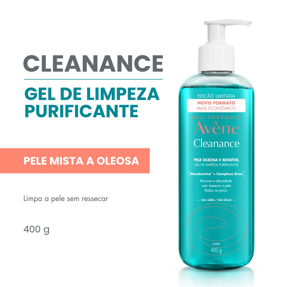 Gel de Limpeza Facial Avène Cleanance Purificante 400g